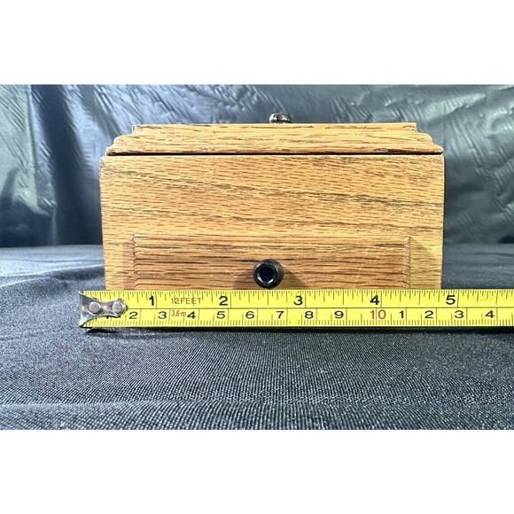 Small Wooden Trinket Box 5” X 3” X 3 1/4” - Picture 9 of 16